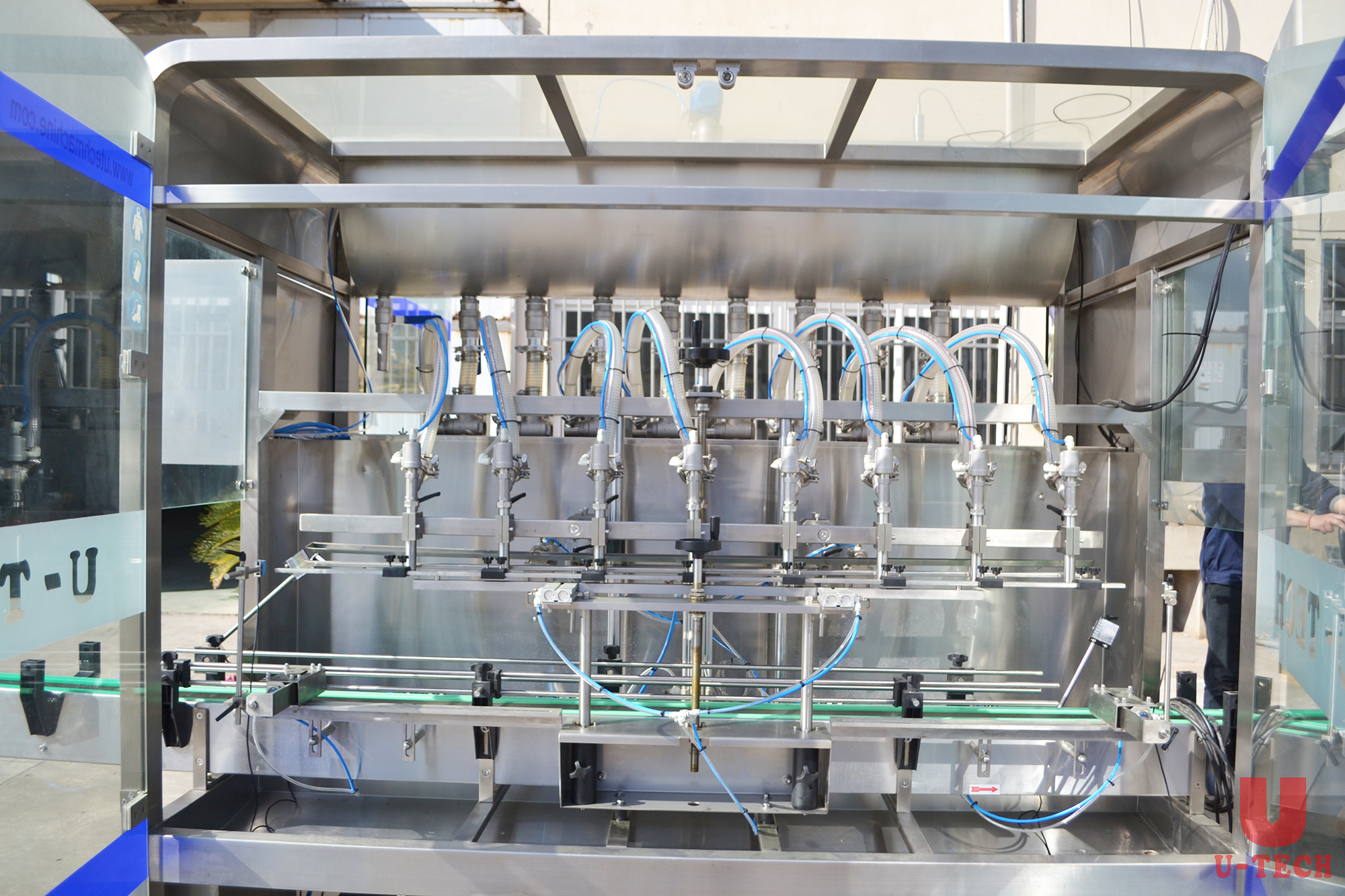 Línea de producción de llenado de desinfectante de manos automatizado Máquinas de etiquetado de taponadoras de llenado en línea de jabón líquido